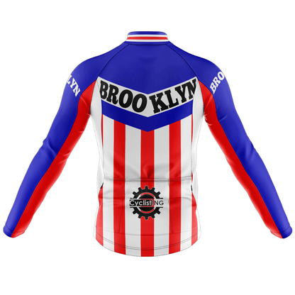 Maglia da ciclismo a manica lunga retrò Brooklyn