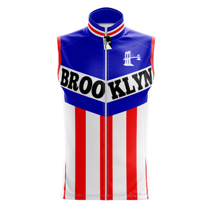 Maglia da ciclismo senza maniche retrò Brooklyn