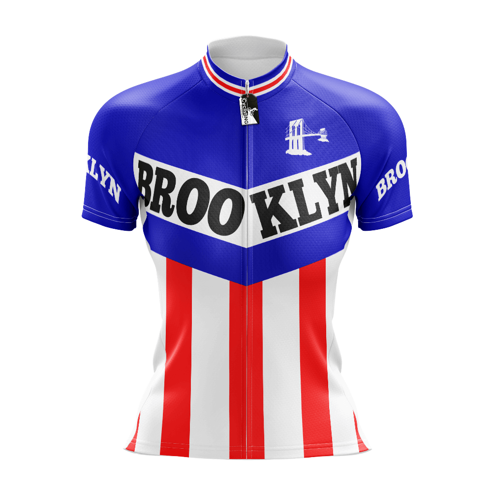 Maglia da ciclismo retrò Brooklyn manica corta