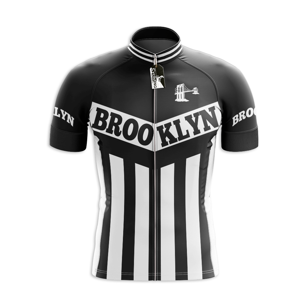 Maglia da ciclismo retrò Brooklyn manica corta