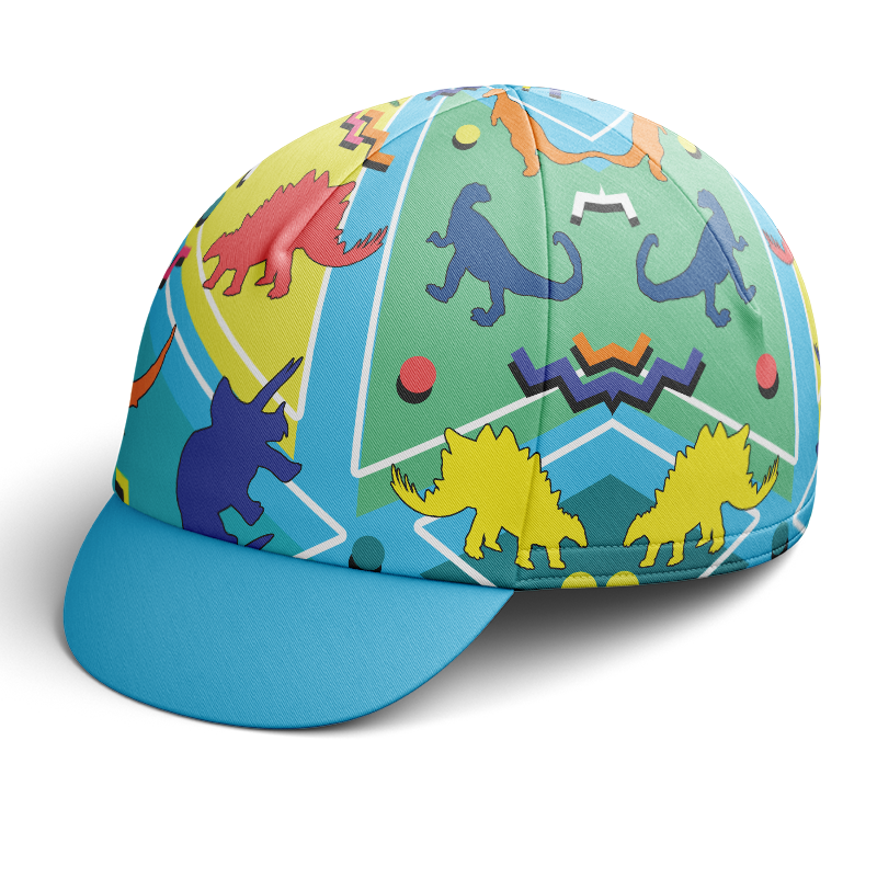 Cappellino da ciclismo dinosauro