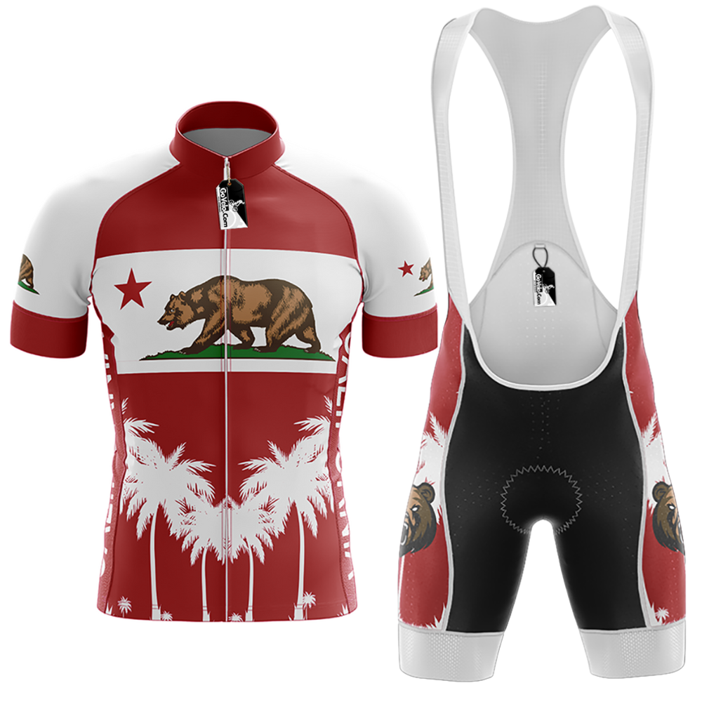 Kit da ciclismo dello stato della California con cappuccio gratuito