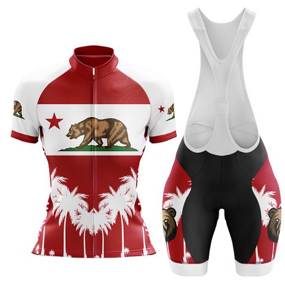 Kit da ciclismo dello stato della California con cappuccio gratuito