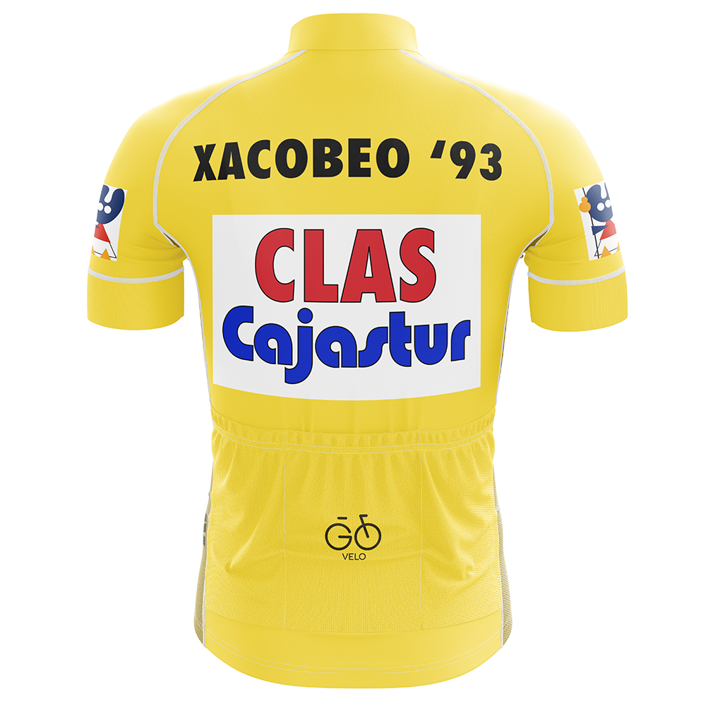 Retro 1992 Clas-Cajastur Cycling Jersey Short Sleeve