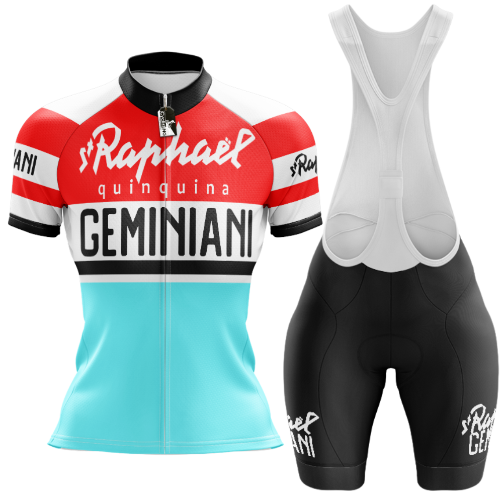 Retro St Raphael Quinquina Geminiani Cycling Kit with Free Hat