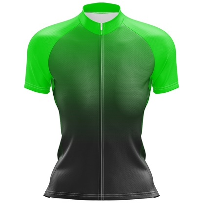 Green Short Sleeve Cycling Jersey