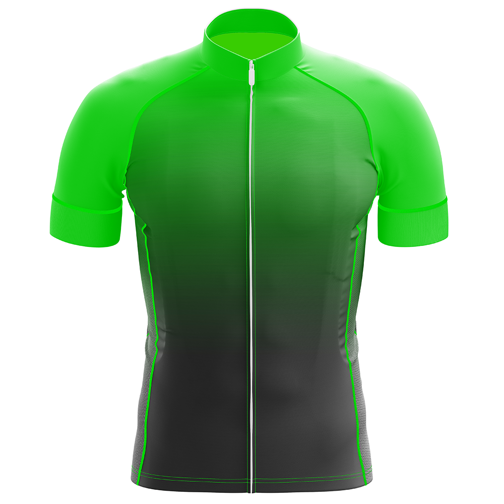 Green Short Sleeve Cycling Jersey