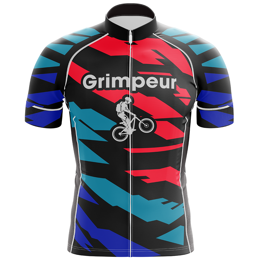 Maglia ciclismo Grimpeur multicolore manica corta