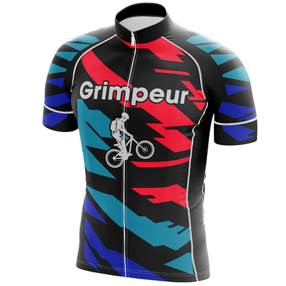 Maglia ciclismo Grimpeur multicolore manica corta