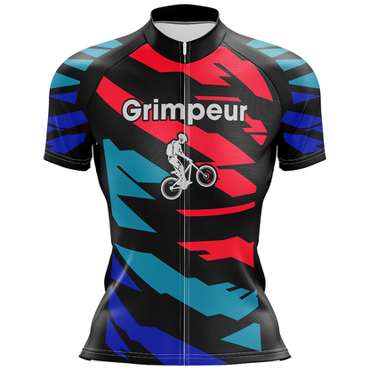 Maglia ciclismo Grimpeur multicolore manica corta