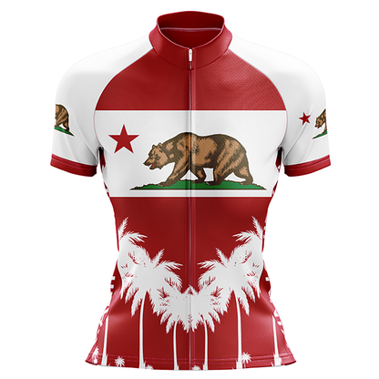 Maglia da ciclismo a maniche corte dello stato della California