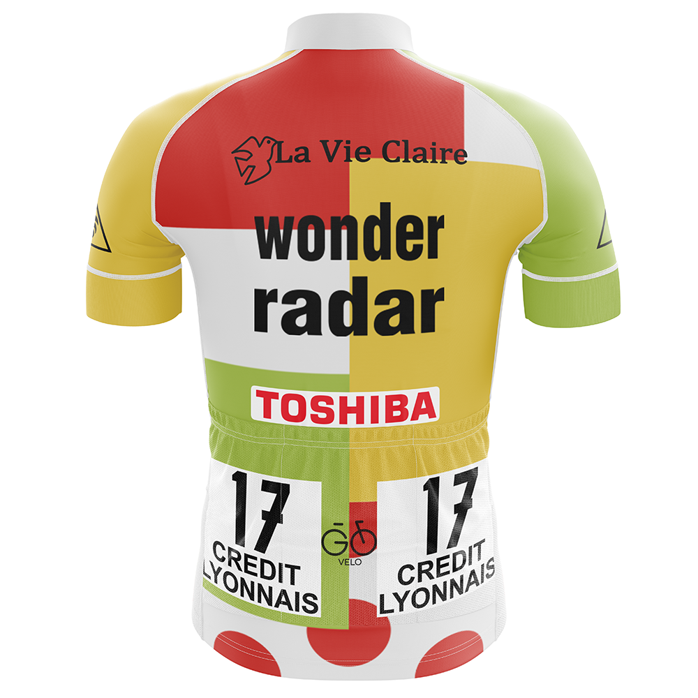 Maglia da ciclismo retrò Wonder Radar Combination 1985 manica corta