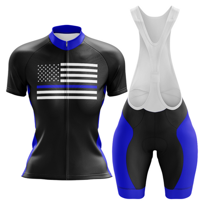 Kit ciclismo americano blu