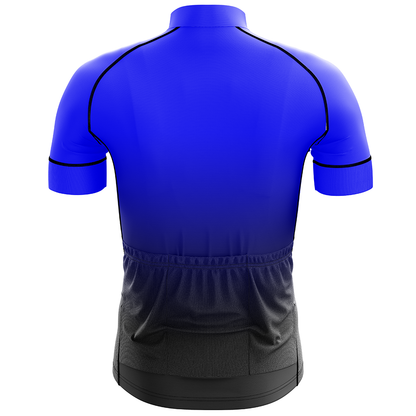 Blue Short Sleeve Cycling Jersey