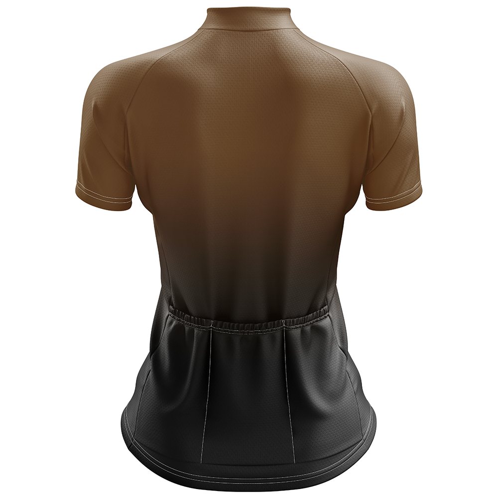 Brown Cycling Jersey Short Sleeve