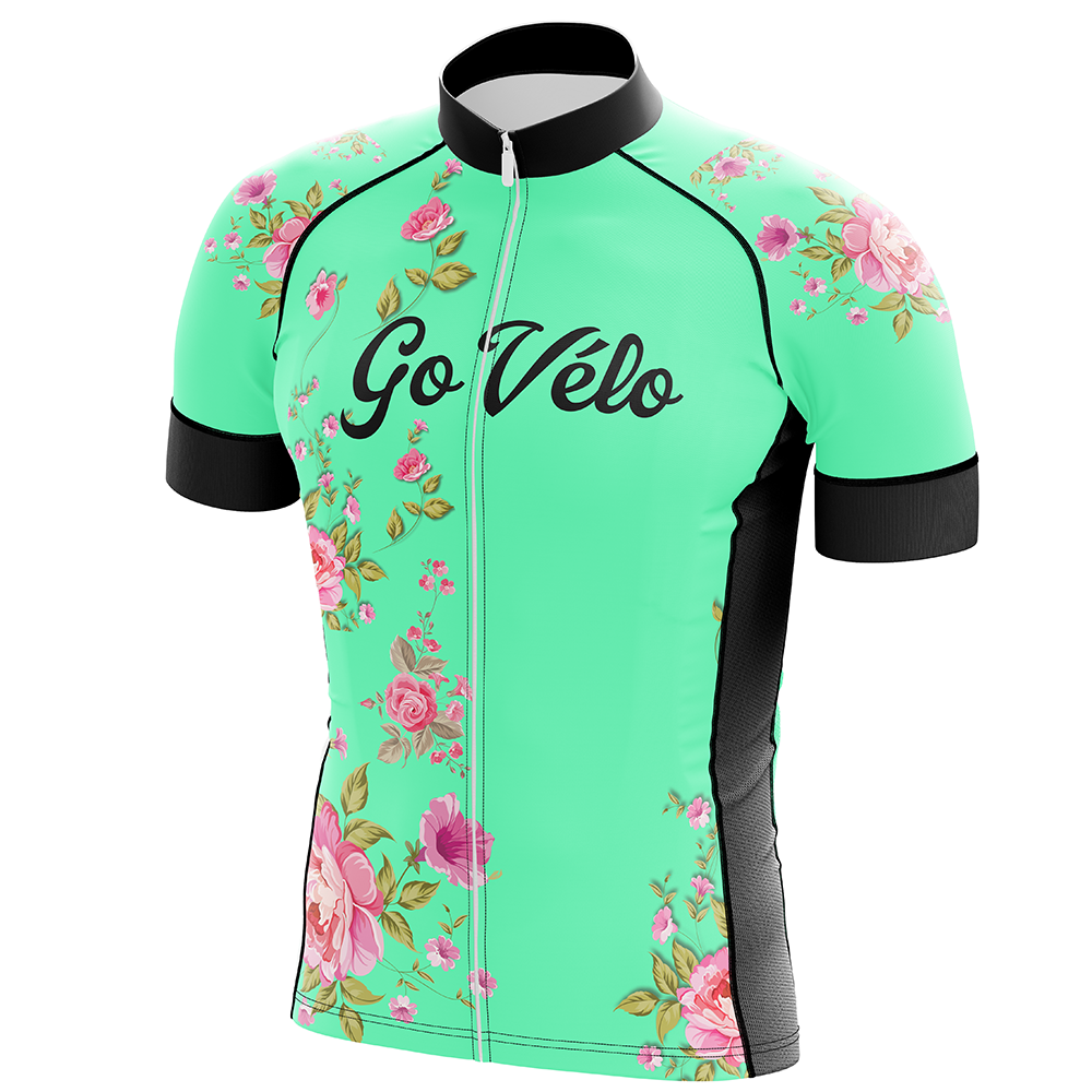 Flower Short Sleeve Cycling Jersey