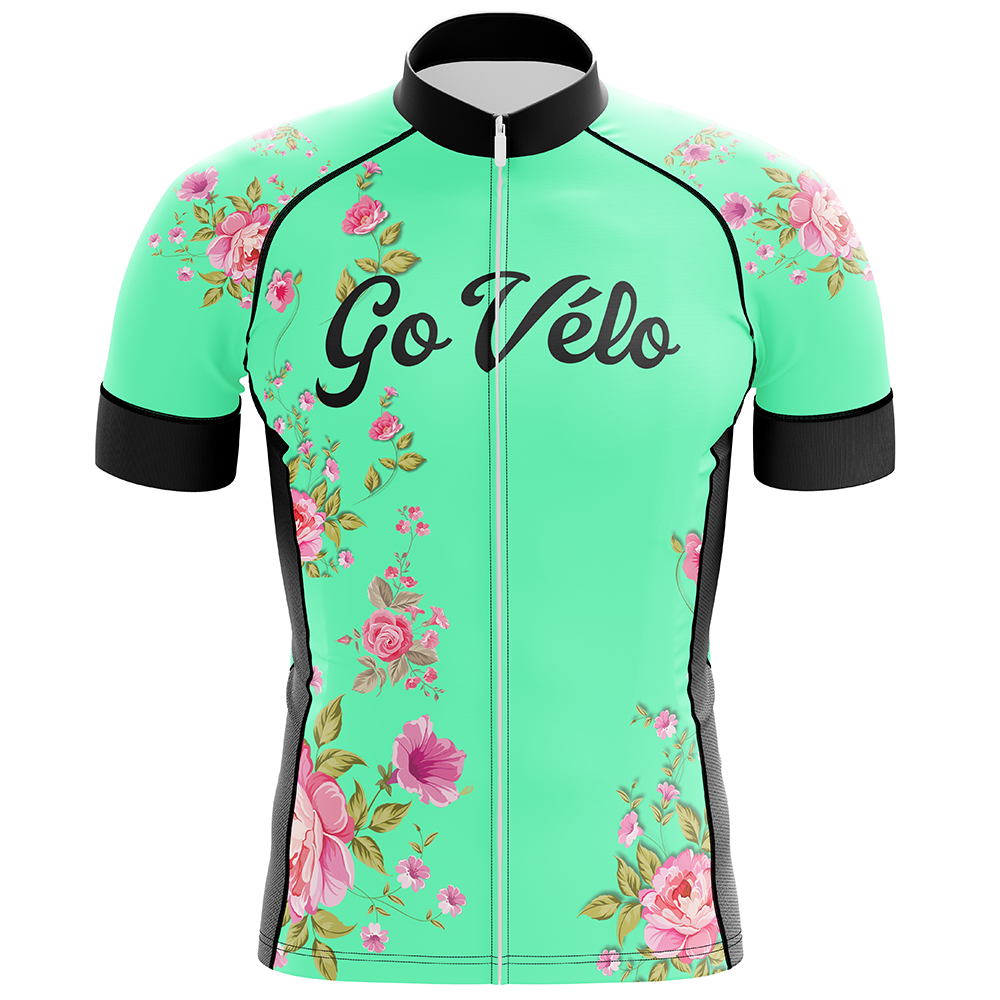 Flower Short Sleeve Cycling Jersey