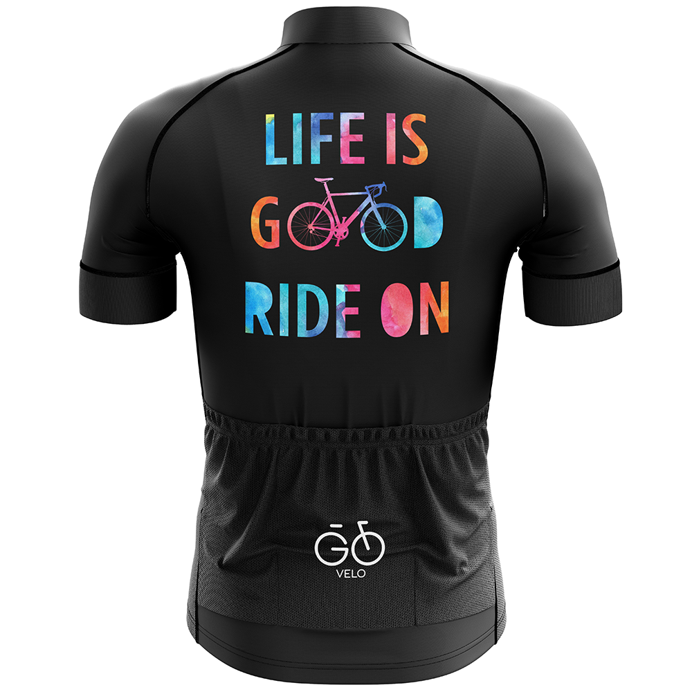 Life is Good Ride On Maglia da ciclismo a maniche corte