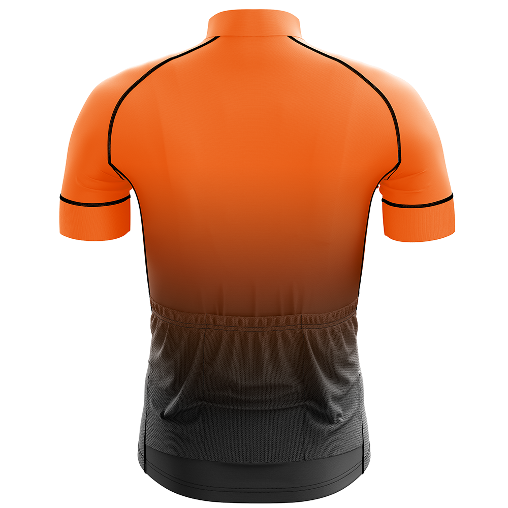 Orange Short Sleeve Cycling Jersey