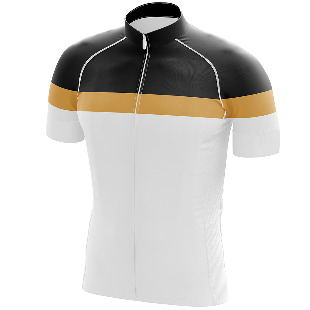 Maglia da ciclismo manica corta arancione nera