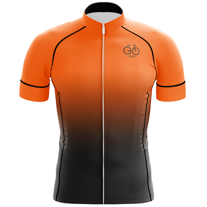 Orange Short Sleeve Cycling Jersey