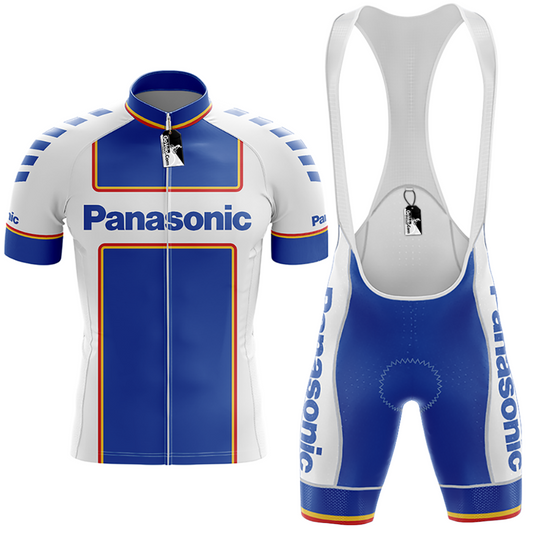 Completo ciclismo vintage Panasonic con tappo in omaggio