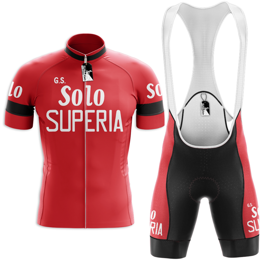 Retro Solo Superia Vintage Cycling Kit with Free Cap