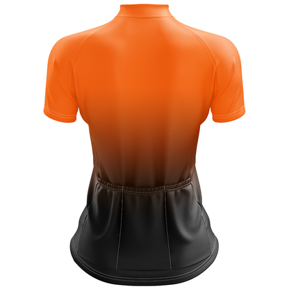 Orange Short Sleeve Cycling Jersey