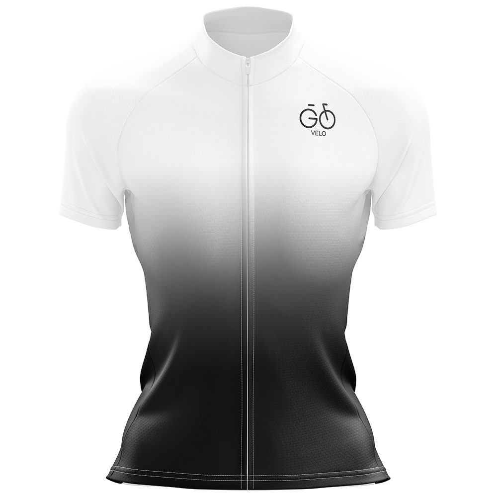 Maglia ciclismo manica corta bianca