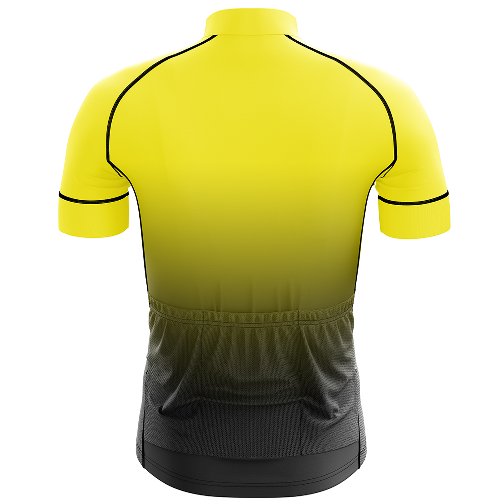 Maglia ciclismo gialla manica corta